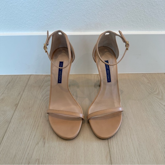 Stuart Weitzman Nudist Heels, Adobe Leather - Picture 10 of 16